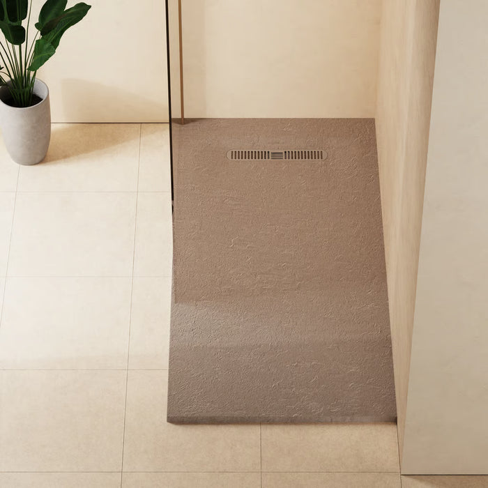 Crosswater Vito Textured Rectangular Shower Tray With Waste