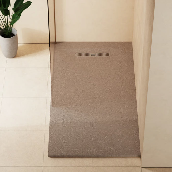 Crosswater Vito Textured Rectangular Shower Tray With Waste