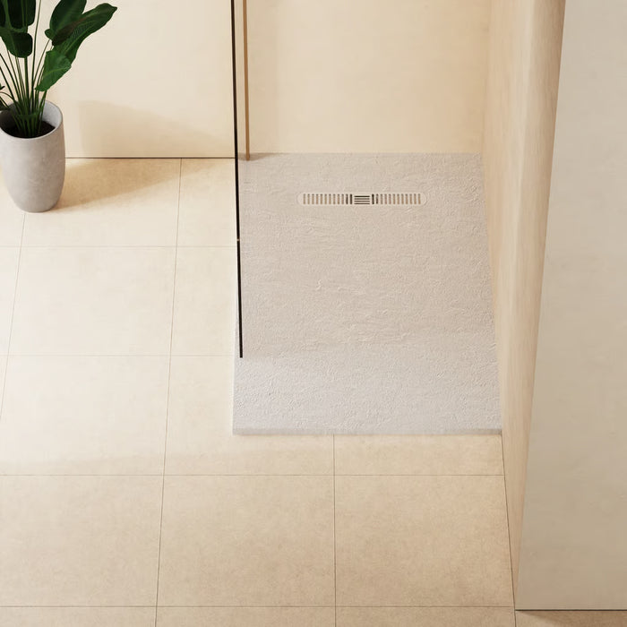 Crosswater Vito Textured Rectangular Shower Tray With Waste