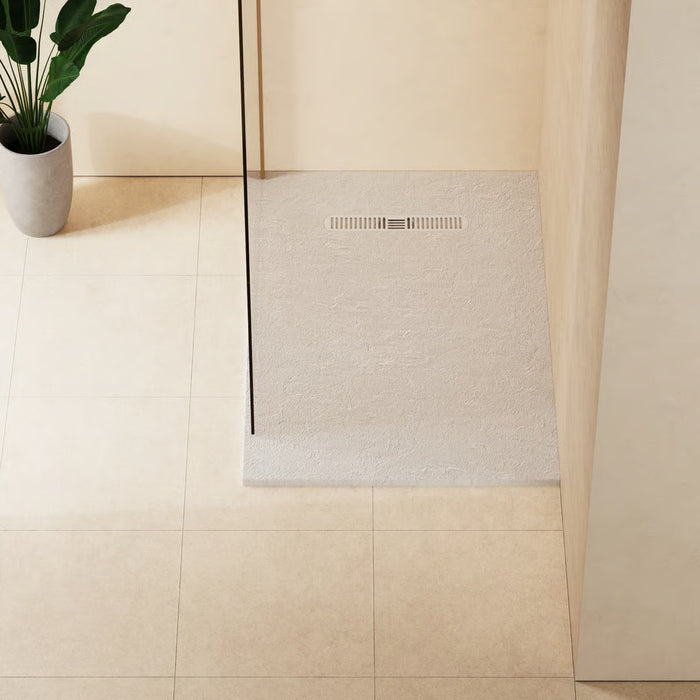 Crosswater Vito Textured Rectangular Shower Tray With Waste