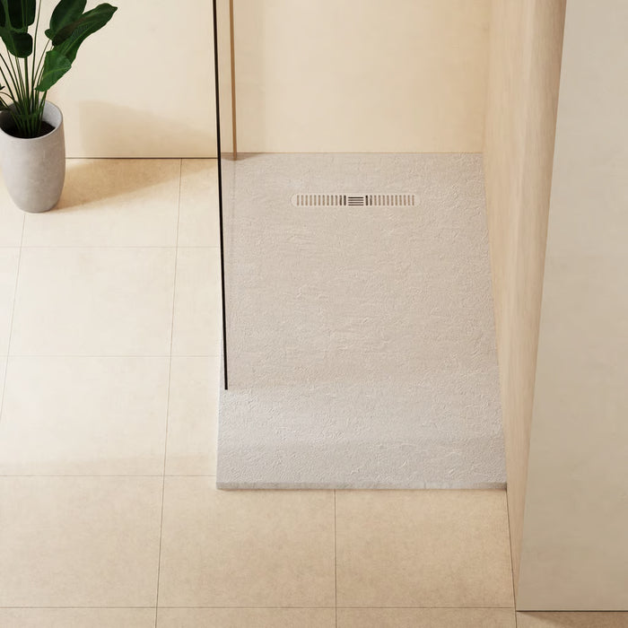 Crosswater Vito Textured Rectangular Shower Tray With Waste