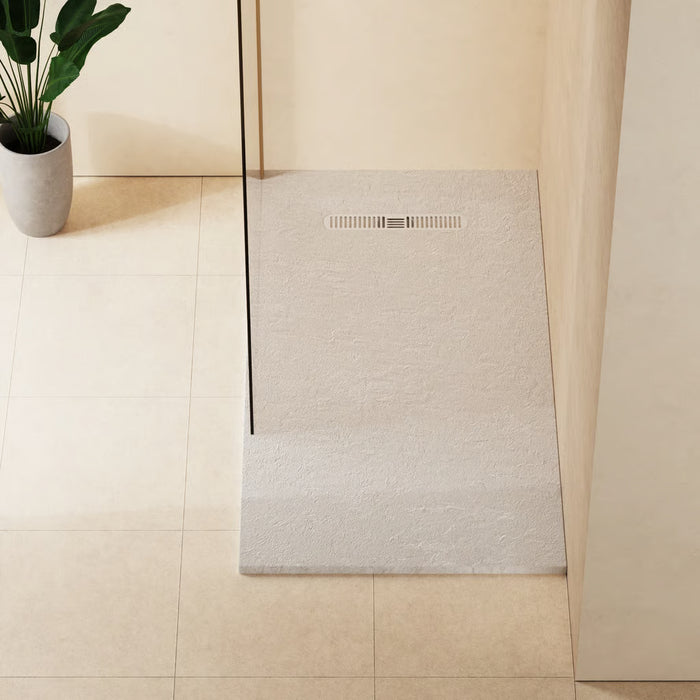 Crosswater Vito Textured Rectangular Shower Tray With Waste