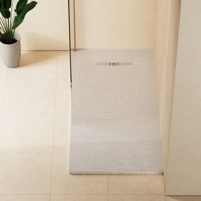 Crosswater Vito Textured Rectangular Shower Tray With Waste