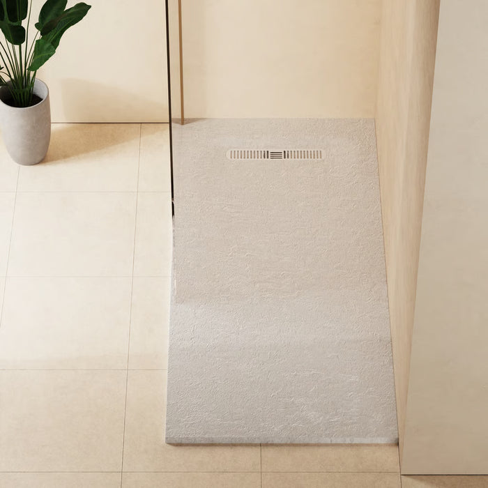 Crosswater Vito Textured Rectangular Shower Tray With Waste