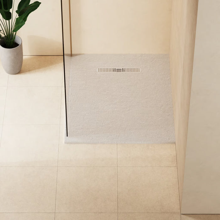 Crosswater Vito Textured Rectangular Shower Tray With Waste