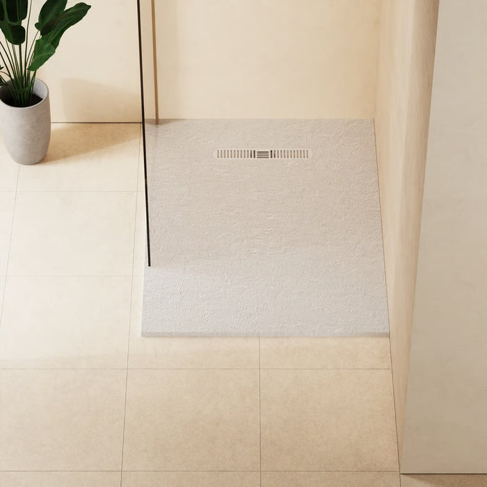 Crosswater Vito Textured Rectangular Shower Tray With Waste