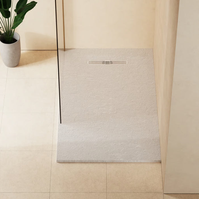 Crosswater Vito Textured Rectangular Shower Tray With Waste