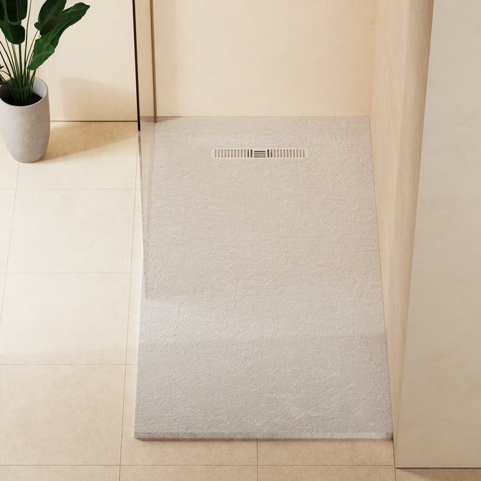 Crosswater Vito Textured Rectangular Shower Tray With Waste
