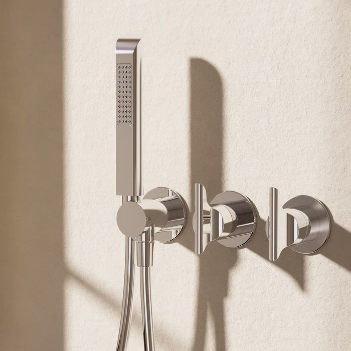 Crosswater Foile Module 2 Outlet 2 Handle Concealed Shower Valve And Handset