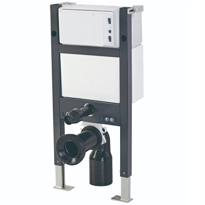 Scudo Under Window Wall Hung Toilet Frame & Concealed Cistern with Flush Button