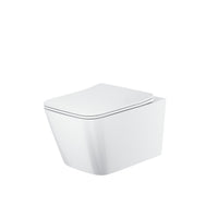 Scudo Riviera Rimless Square Wall Hung Toilet with Soft Close Seat