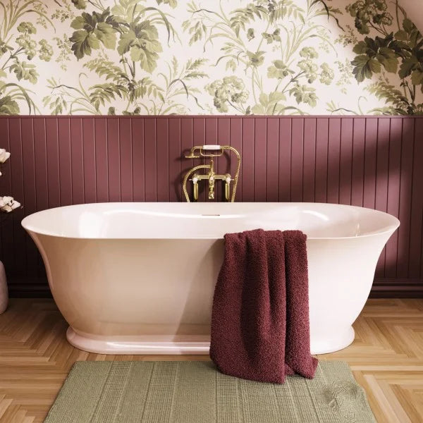 Burlington Florenza Grande Double Ended Freestanding Bath - 1828mm x 864mm