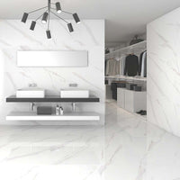 Altessa Marble Effect Glossy Porcelain Wall & Floor Tile