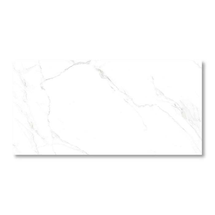Altessa Marble Effect Glossy Porcelain Wall & Floor Tile