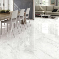 Altessa Marble Effect Glossy Porcelain Wall & Floor Tile