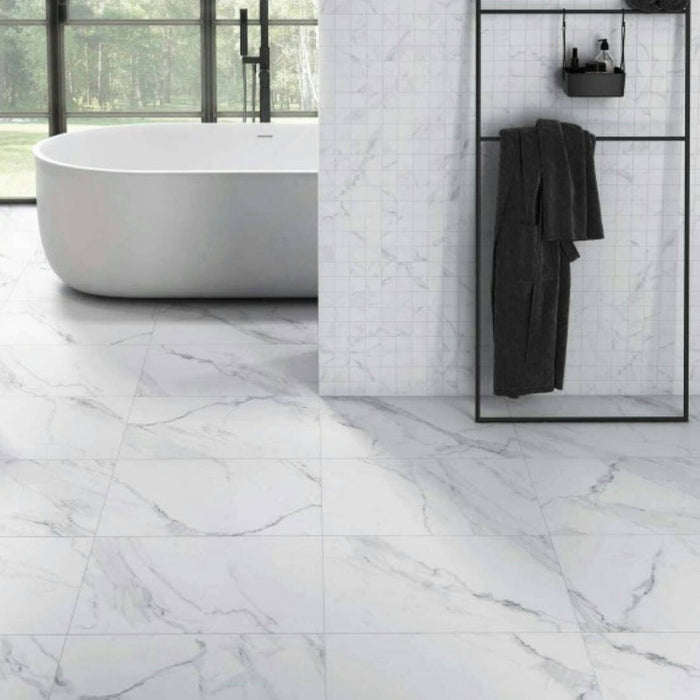 Altessa Marble Effect Matt Porcelain Wall & Floor Tile