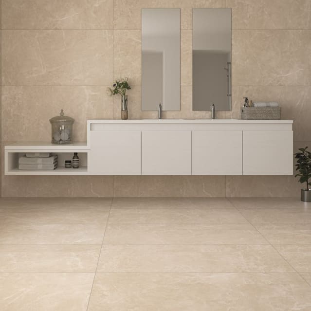 Amore Cream Satin Porcelain Wall & Floor Tile