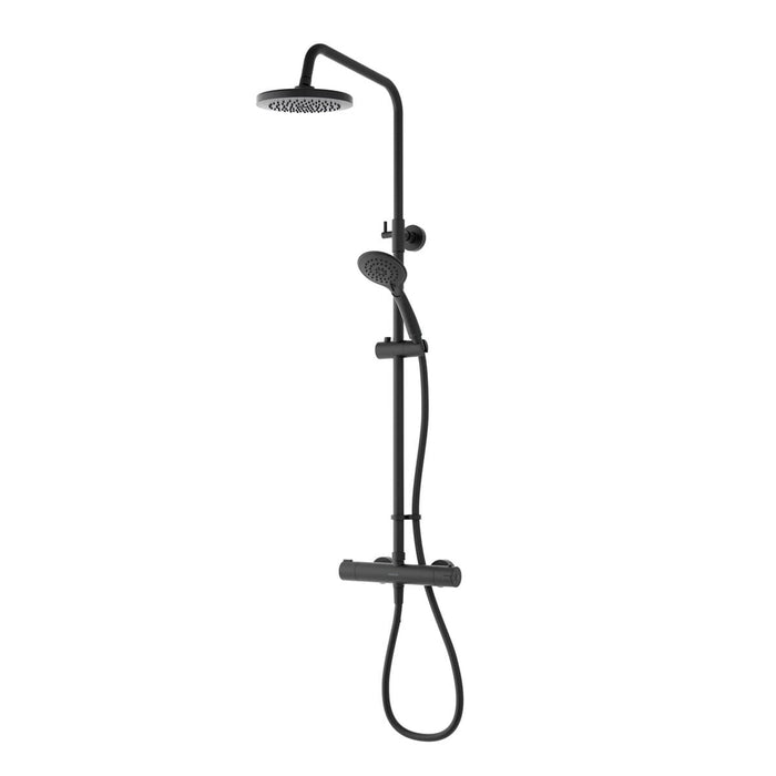Aqualisa AQ Dual Outlet Thermostatic Round Bar Valve Mixer Shower with Cool Touch