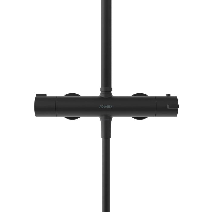 Aqualisa AQ Dual Outlet Thermostatic Round Bar Valve Mixer Shower with Cool Touch