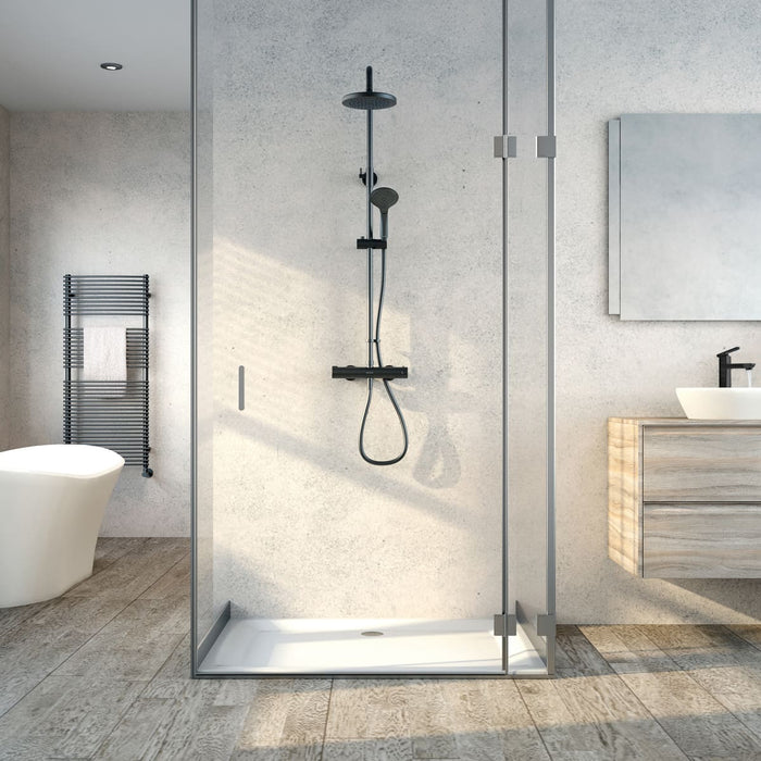 Aqualisa AQ Dual Outlet Thermostatic Round Bar Valve Mixer Shower with Cool Touch