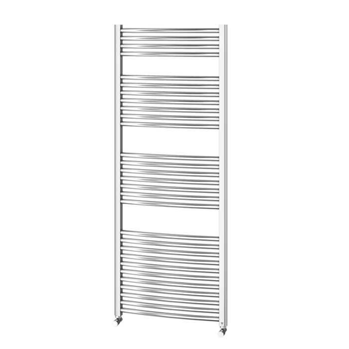 Aqualla Luca Curved Heated Towel Rail - 1500mm x 600mm - Chrome ...