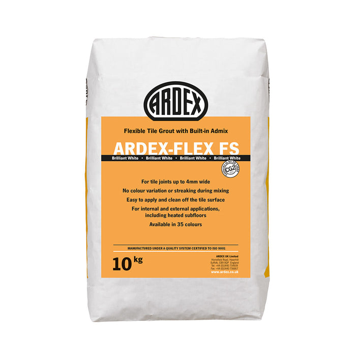 Ardex FS Wall and Floor Tile Grout - 10Kg / Fresh Snowdrop