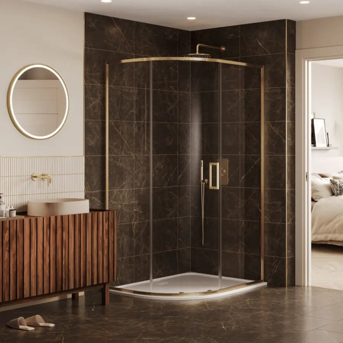 Merlyn 6 Series Sleek Single Sliding Door Quadrant Shower - 900mm