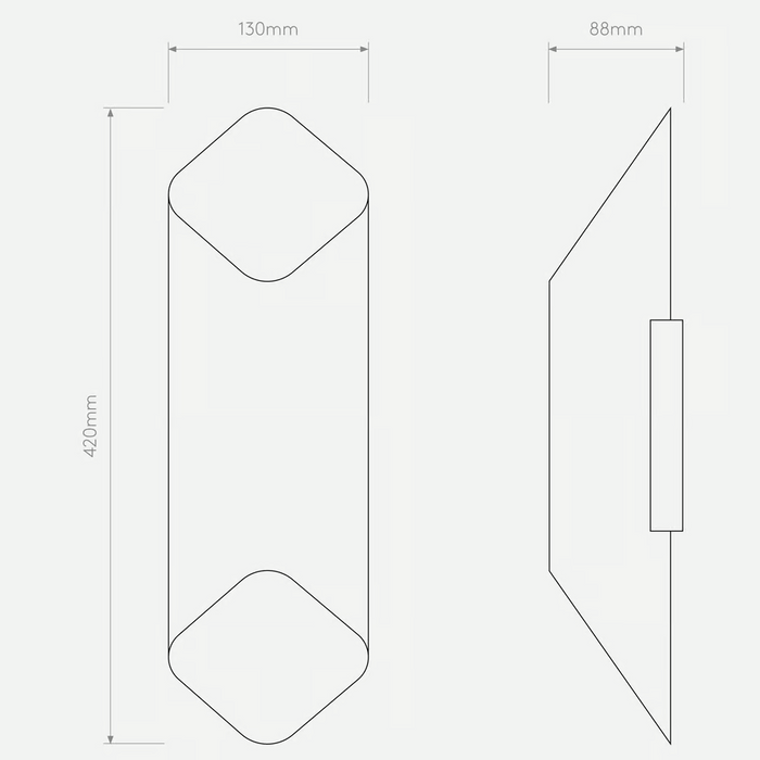 Astro Ako Phase Wall Light - 420mm High - Bathroom Lighting