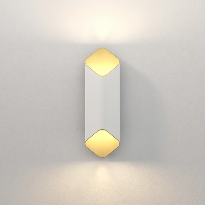 Astro Ako Phase Wall Light - 420mm High - Matt White/Gold
