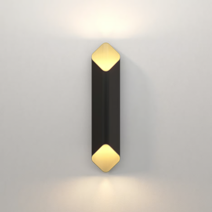 Astro Ako Phase Wall Light - 600mm High - Matt Black/Gold