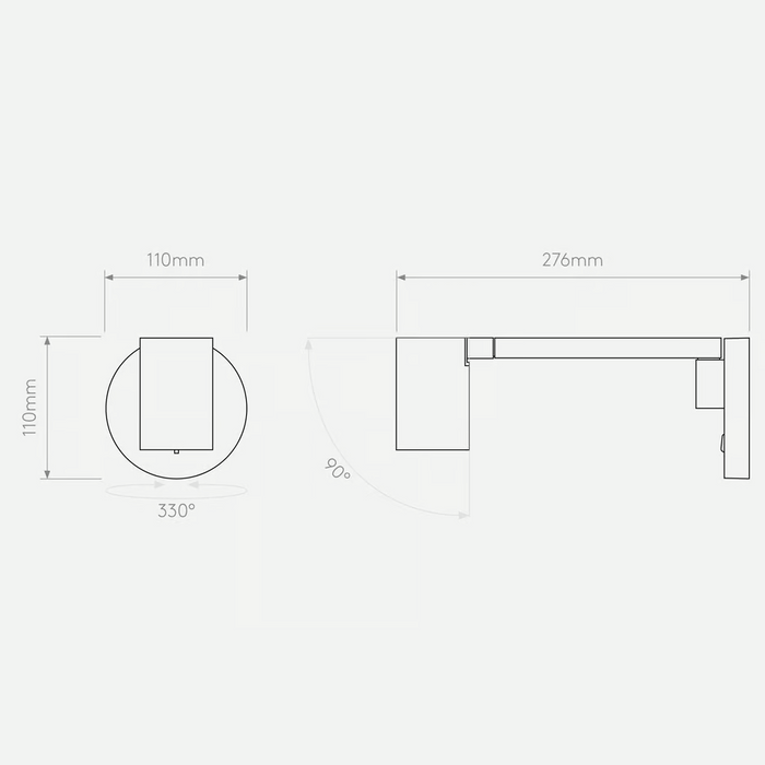 Astro Ascoli Swing Reading Wall Light - Bathroom Lighting