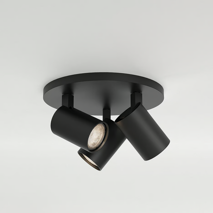Astro Ascoli Triple Round Ceiling Light - Matt Black