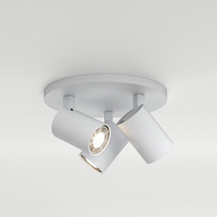 Astro Ascoli Triple Round Ceiling Light - Textured White