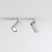 Astro Ascoli Twin Recessed Ceiling Light - Textured White