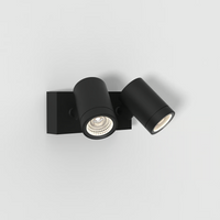 Astro Bayville Twin Spot Wall Light - Textured Black
