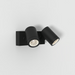 Astro Bayville Twin Spot Wall Light - Textured Black