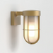 Astro Cabin Frosted Wall Light - Antique Brass - Bathroom