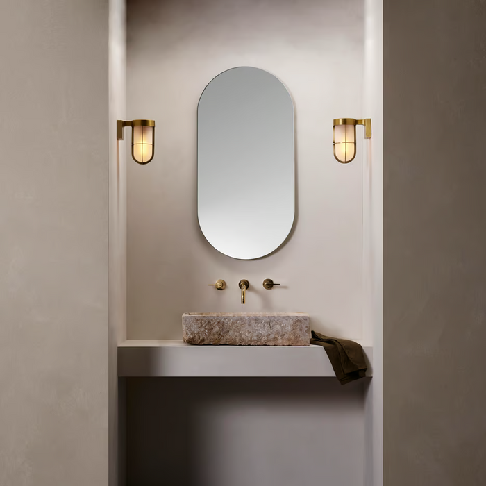 Astro Cabin Frosted Wall Light - Bathroom Lighting