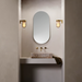 Astro Cabin Frosted Wall Light - Bathroom Lighting