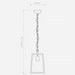 Astro Calvi Pendant Ceiling Light - 2235mm High - Textured