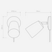 Astro Carlton Plug-In Wall Light - Porcelain - Bathroom
