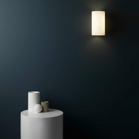 Astro Cyl Wall Light - White Glass - Bathroom Lighting