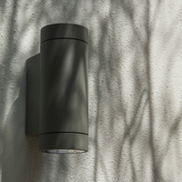 Astro Dartmouth Twin LED Wall Light - Textured Black