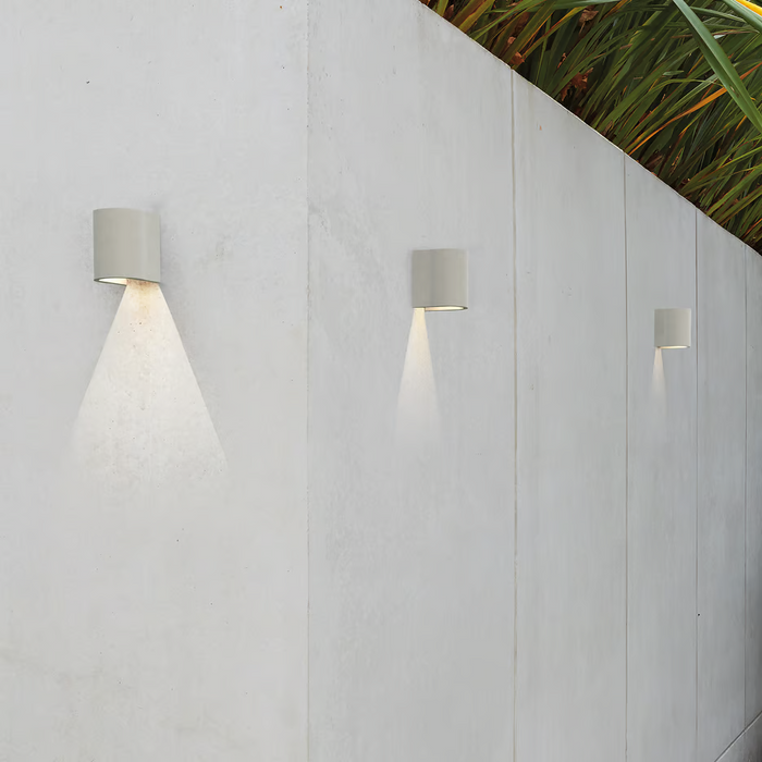Astro Dunbar Concrete Cast LED Wall Light - 120mm High