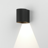 Astro Dunbar LED Wall Light - 100mm High - Textured Black