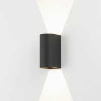Astro Dunbar LED Wall Light - 160mm High - Textured Black
