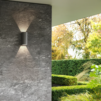 Astro Dunbar LED Wall Light - 255mm High - Textured Black