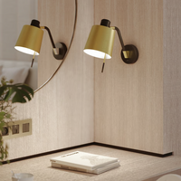 Astro Edward Switched Wall Light - Matt Black/Matt Gold