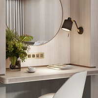 Astro Edward Wall Light - Matt Black/Matt Gold - Bathroom