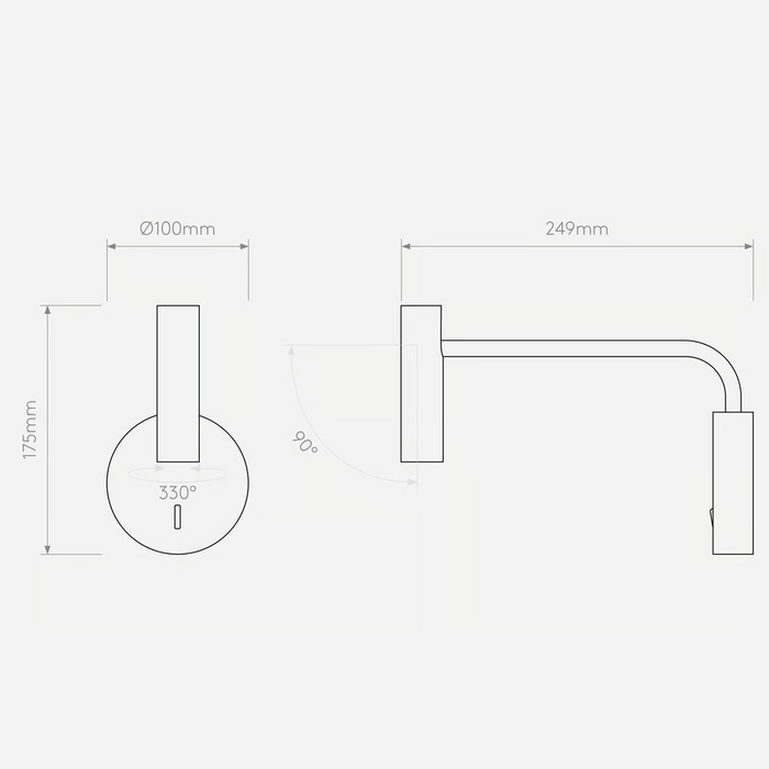 Astro Enna LED Wall Light - Bathroom Lighting